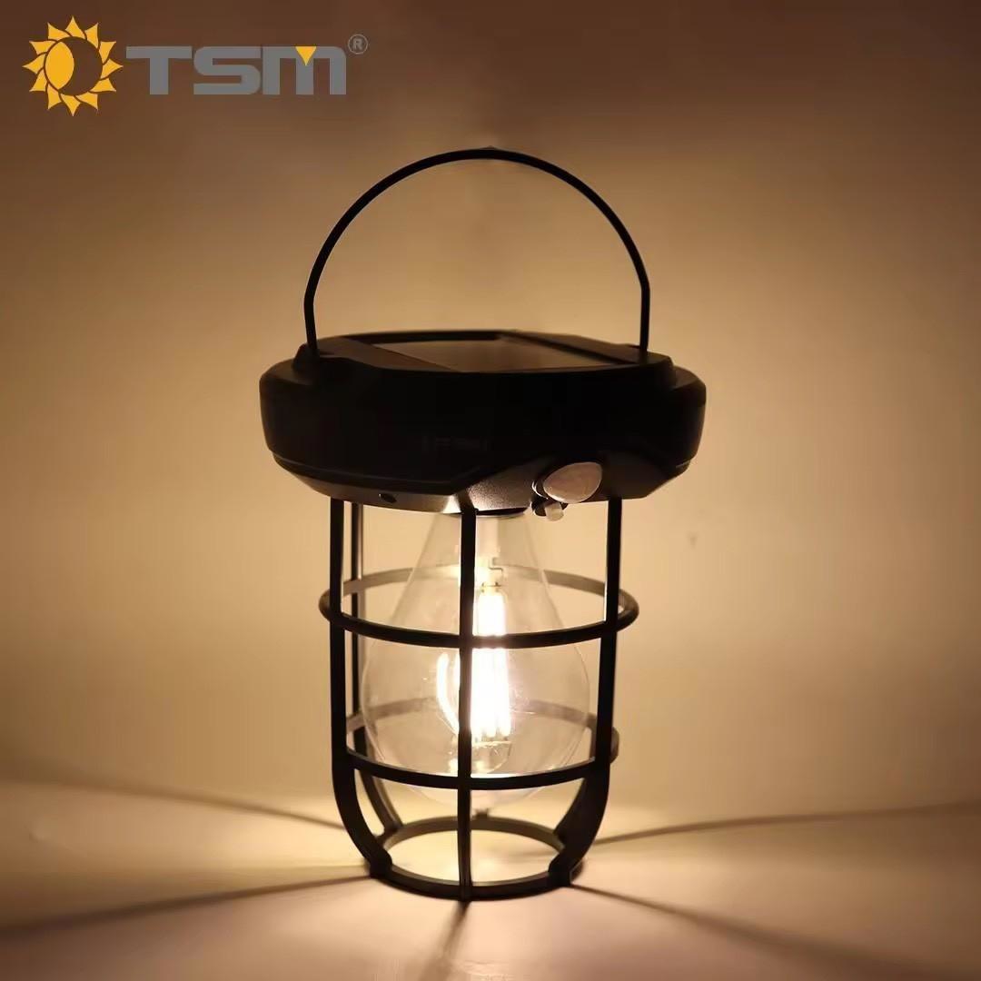 โคมไฟแขวนเสาหน้าบ้าน โทนแสงอบอุ่น